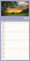 2023 Calendar Scenic Wales Family Organiser (2for£8v)