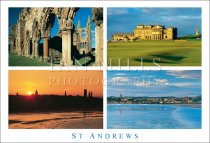 St Andrews, Multi, Cathedral,R&A,West Sands,Sunset (H std IM)