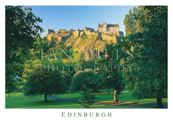 Edinburgh Castle - From Princes St Gardens (H std IM)