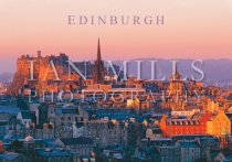 Edinburgh Castle seen from Salisbury Crags at Dawn (H IM)