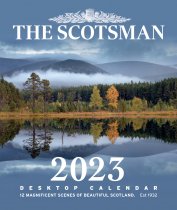 2023 Calendar Scotsman Desktop (Aug22)