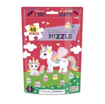 Jigsaw Puzzle Bag Unicorn Magic 48pc (Oct)