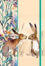 A5 Notebook Kissing Hares (Feb)