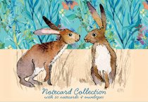 Notecard Collect Kissing Hares (Feb