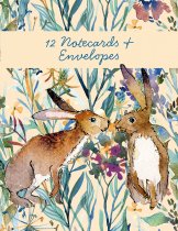 Notecard Wallet Kissing Hares (Feb)