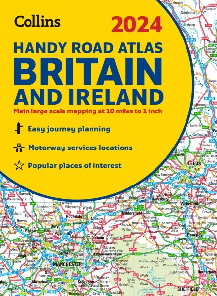 Britain & Ireland Road Atlas Handy 2024 A5 Spiral (Apr)