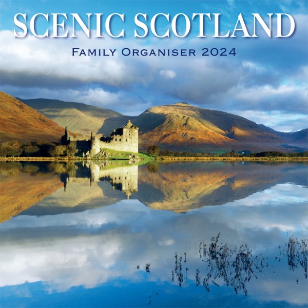 2024 Calendar Scenic Scotland Family Organiser (2 for £9v) (Mar)