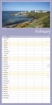 2024 Calendar Scenic Northern Ireland Family Organiser (2 for £9v) (Mar)