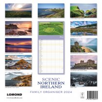 2024 Calendar Scenic Northern Ireland Family Organiser (2 for £9v) (Mar)