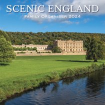 2024 Calendar Scenic England Family Organiser (2 fof £9v) (Mar)