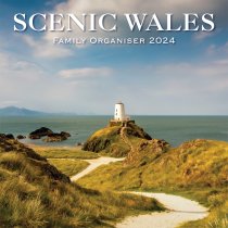 2024 Calendar Scenic Wales Family Organiser (2 for £9v) (Mar)