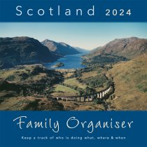 2024 Calendar Scotland Family Organiser (Mar)