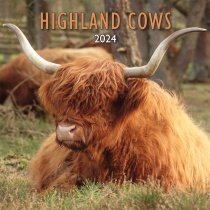 2024 Calendar Highland Cows (Mar)