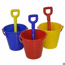 Bucket & Spade Set Round (3Asst) (CPU6) (May)