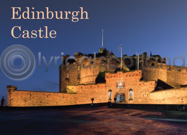 Edinburgh Castle Esplanade at Night Magnet (H LY)