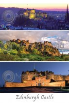 Edinburgh Castle Composite Postcard (V A6 LY)