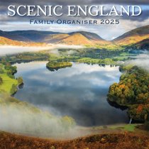 2025 Calendar Scenic England Family Organiser (2 for 9v) (Mar)