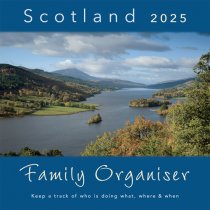 2025 Calendar Scotland Family Organiser (Mar)