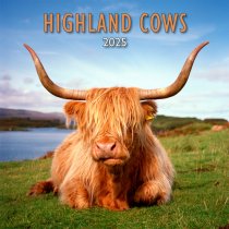 2025 Calendar Highland Cows (Mar)