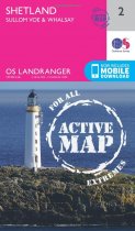 Landranger Active 02 Shetland - Sullom Voe & Whalsay