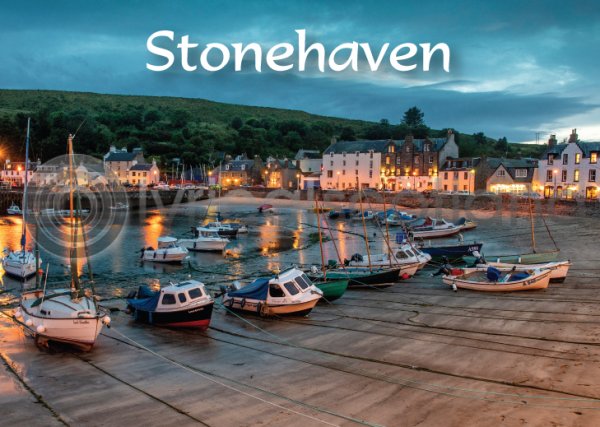 Stonehaven Harbour Dusk Magnet (H LY)