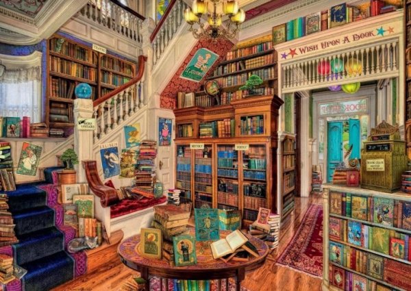 Jigsaw Fantasy Bookshop 1000pc