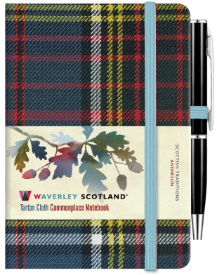 Tartan Cloth Notebook Mini: Anderson (Apr)