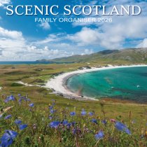 2026 Calendar Scenic Scotland Family Organiser (2 for 10v) (Mar)