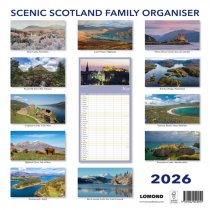 2026 Calendar Scenic Scotland Family Organiser (2 for 10v) (Mar)