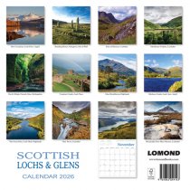 2026 Calendar Scottish Lochs and Glens (2 for 10v) (Mar)