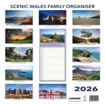 2026 Calendar Scenic Wales Family Organiser (2 for 10v) (Mar)