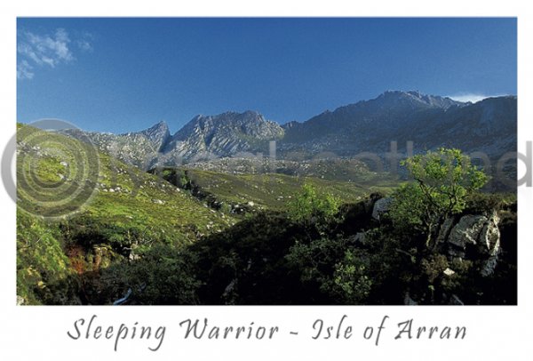 The Sleeping Warrior - Isle of Arran Postcard (H A6 LY)