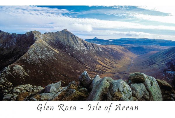 Glen Rosa From Cir Mhor Postcard (H A6 LY)