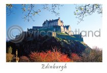 Edinburgh Castle from Princes St Gardens Postcard (H A6 LY)