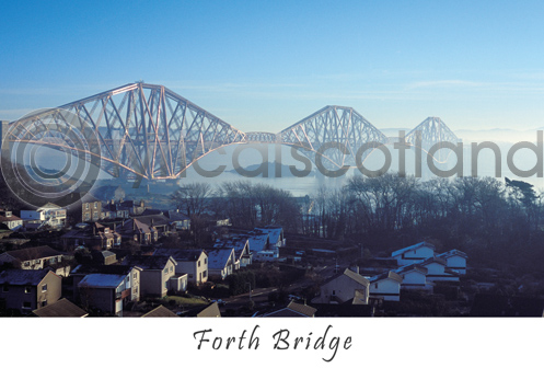 Forth Bridge From North Queensferry Postcard (H A6 LY)