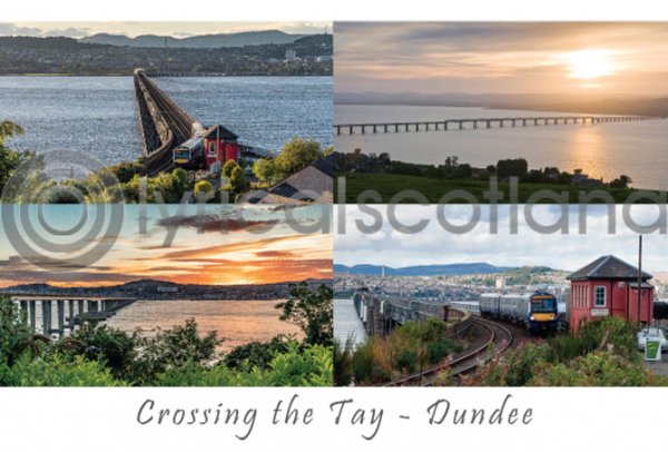 Tay Bridge Composite, Dundee Postcard (H A6 LY)