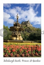 Edinburgh Castle From Fountain (VA6)