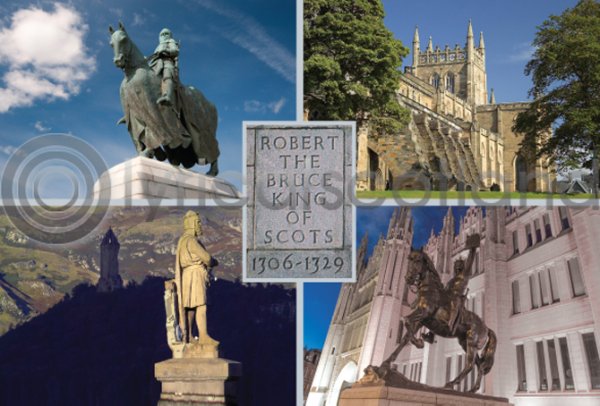 Robert the Bruce Composite Postcard (H A6 LY)