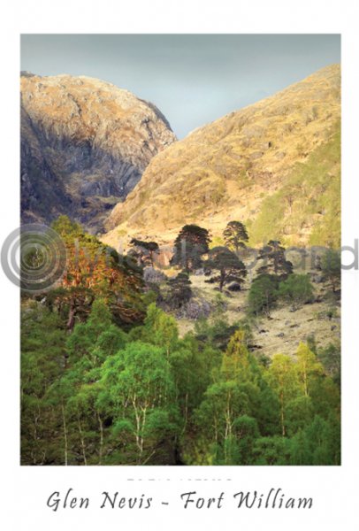 Glen Nevis - Fort William Postcard (V A6 LY)