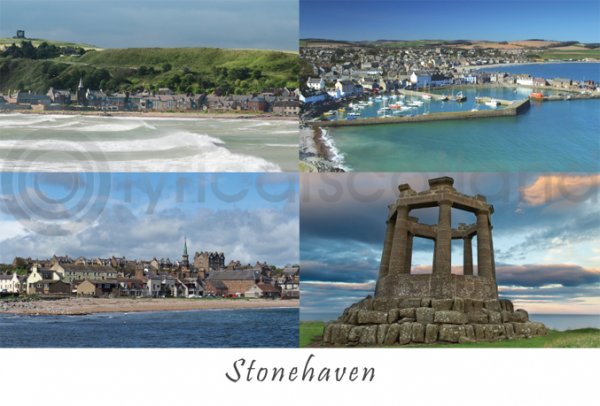 Stonehaven Composite Postcard (HA6)