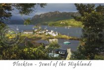 Plockton Afternoon Sun from Above Postcard (HA6)