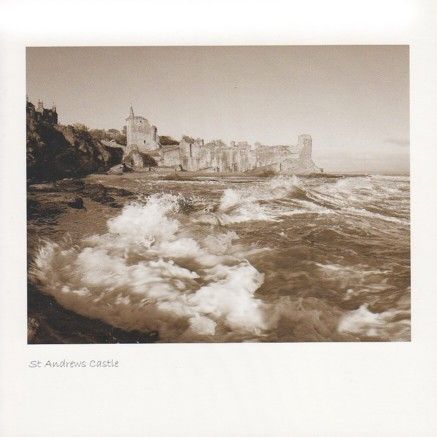 St Andrew's Castle & Waves (Sepia)