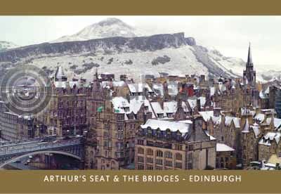 Bridges and Arthurs Seat in the Snow (HA6C)