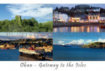 Oban Gateway to the Isles Postcard (HA6)