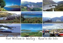 Fort William to Mallaig, Road to the Isles Postcard (HA6)