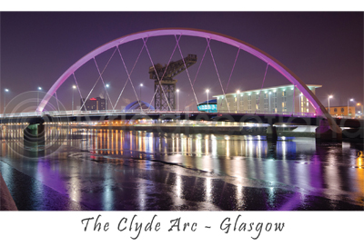 Clyde Arc - River Clyde, Glasgow Postcard (HA6)