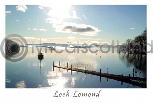 Loch Lomond Morning at Luss Postcard (H A6 LY)