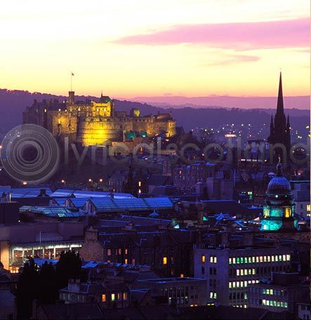 Edinburgh Castle at Dusk (Colour)