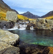 Rock Pool, Glen Rosa, Arran (Colour)