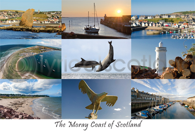 Moray Coast Composite Postcard (HA6)